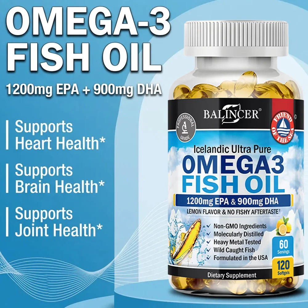 Strength Omega 3 Fish Oil 2250mg, Wild Caught,