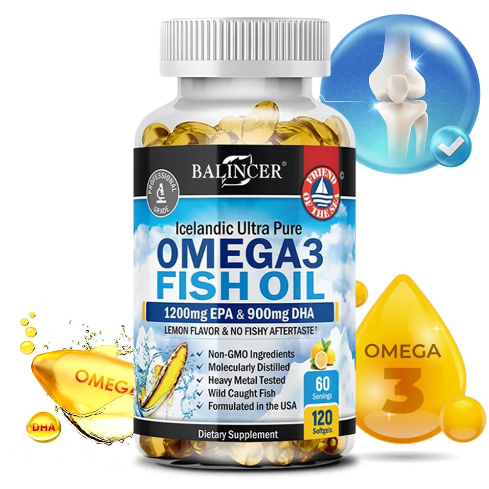 Strength Omega 3 Fish Oil 2250mg, Wild Caught,