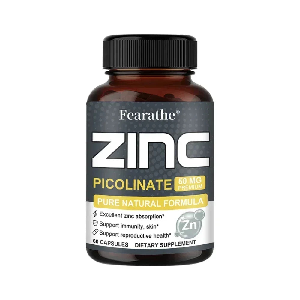 Zinc 50 Mg - High Potency Pure Zinc Supplement.