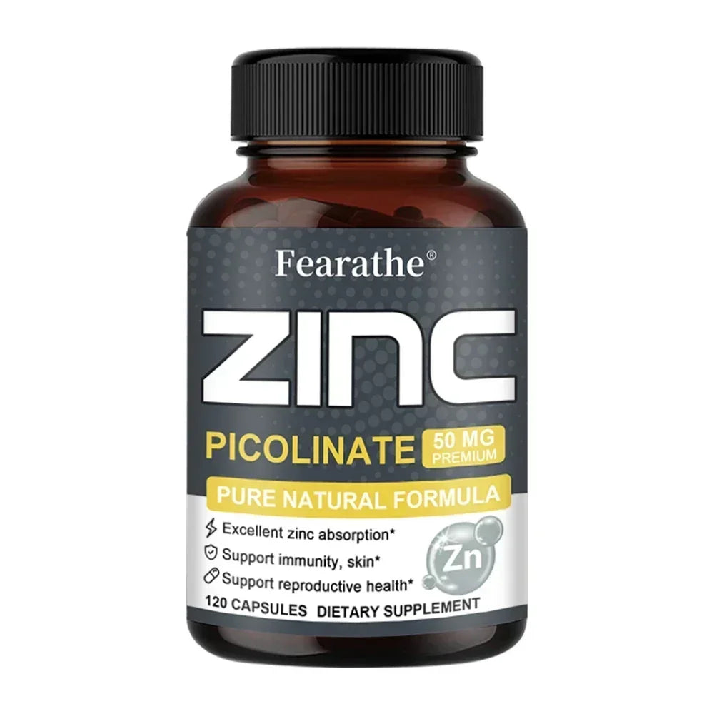 Zinc 50 Mg - High Potency Pure Zinc Supplement.