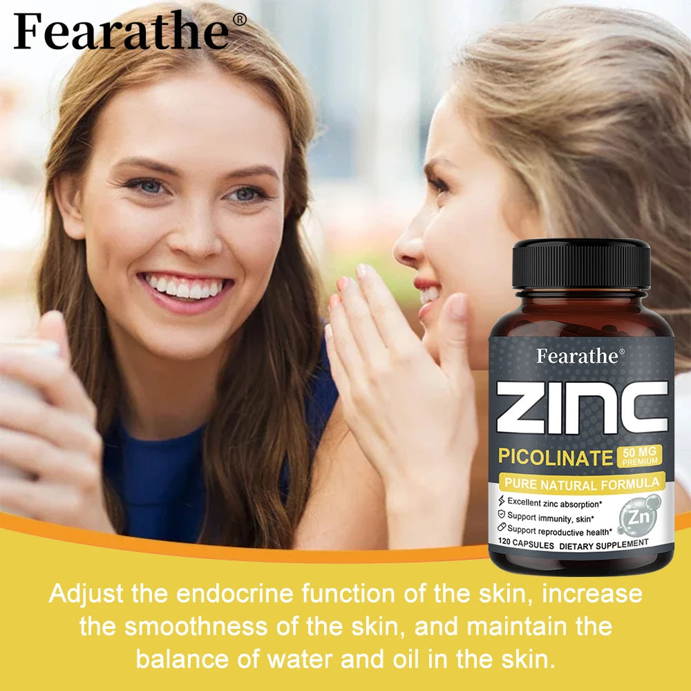 Zinc 50 Mg - High Potency Pure Zinc Supplement.