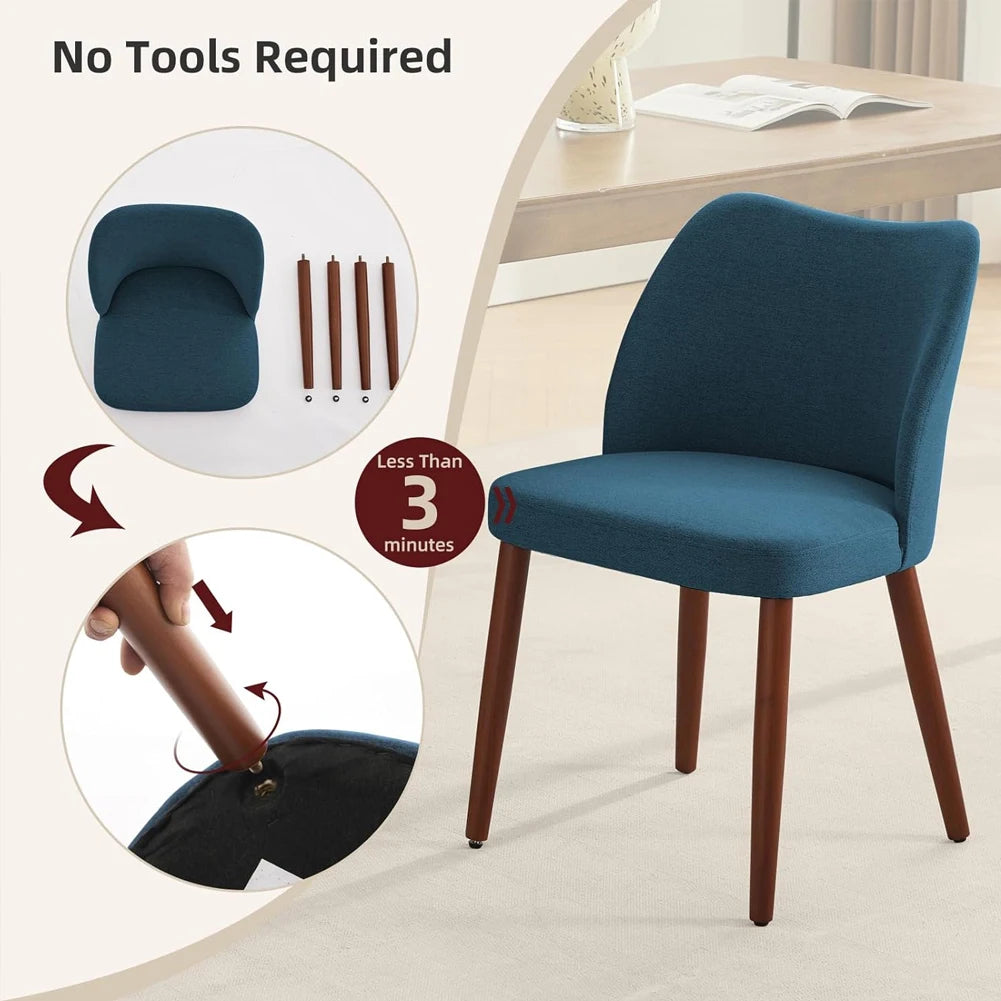 Leather Dining Chairs Set of 2