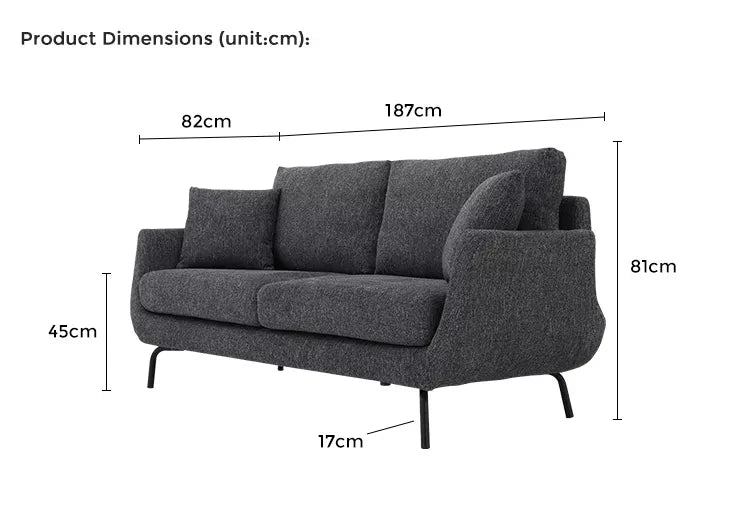 White Living Room 2 Seater
