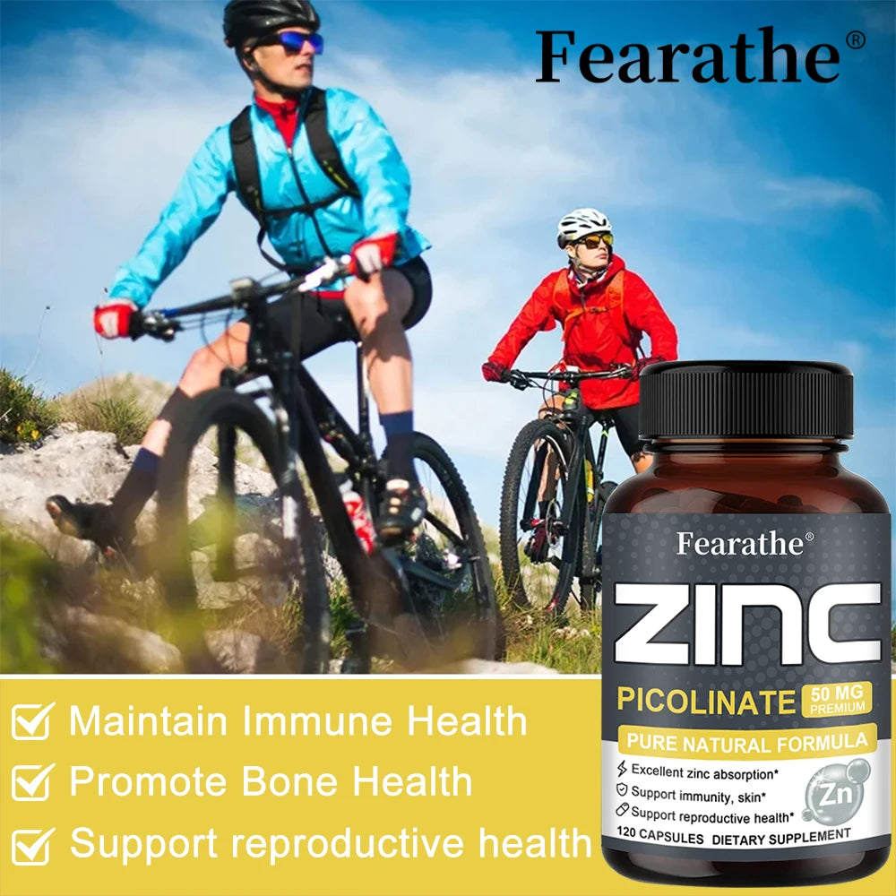 Zinc 50 Mg - High Potency Pure Zinc Supplement.