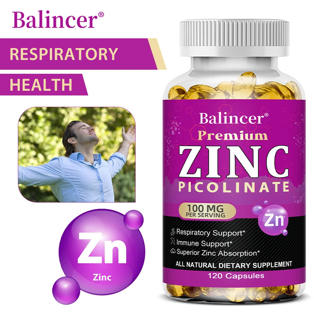 Zinc Picolinate 100 Mg - Superior Zinc Absorption Boosts