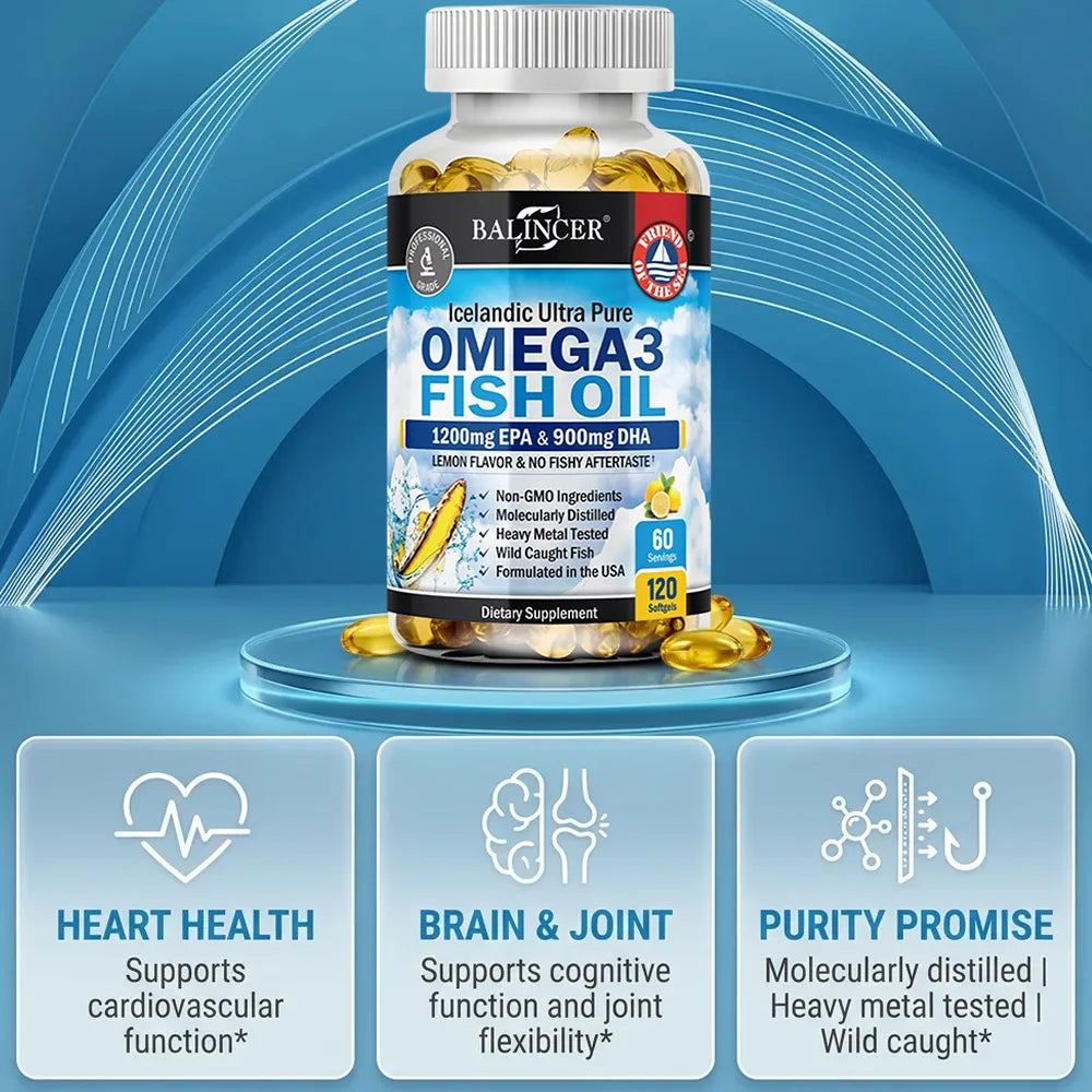 Strength Omega 3 Fish Oil 2250mg, Wild Caught,