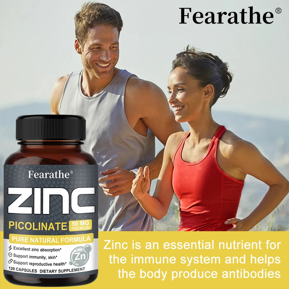Zinc 50 Mg - High Potency Pure Zinc Supplement.