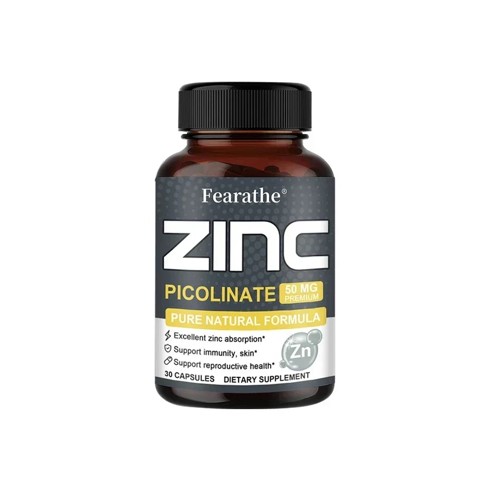 Zinc 50 Mg - High Potency Pure Zinc Supplement.