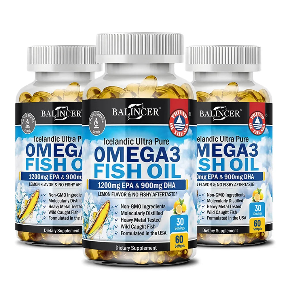 Strength Omega 3 Fish Oil 2250mg, Wild Caught,