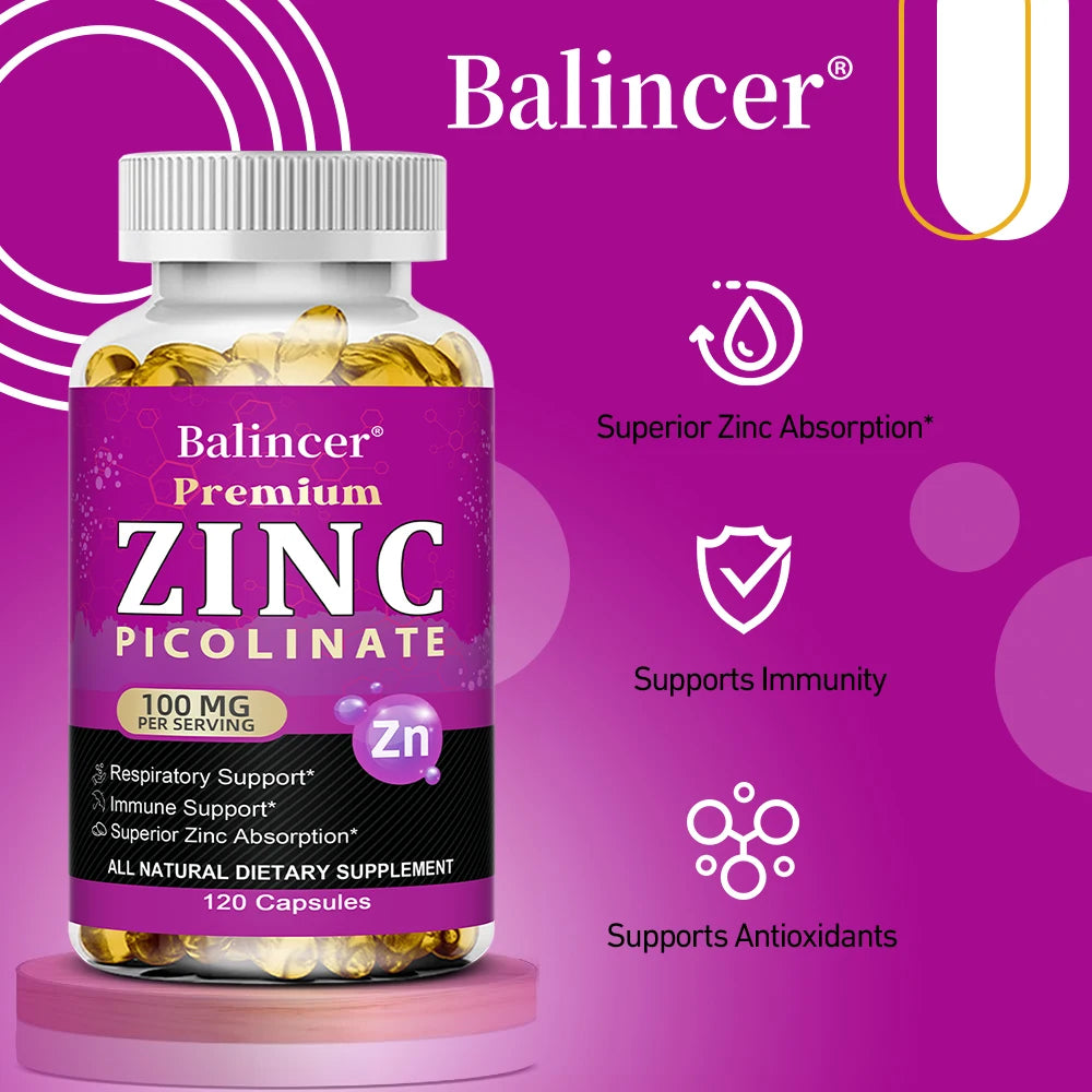 Zinc Picolinate 100 Mg - Superior Zinc Absorption Boosts