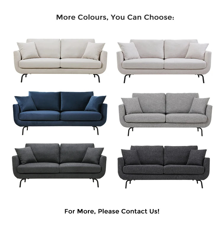 White Living Room 2 Seater