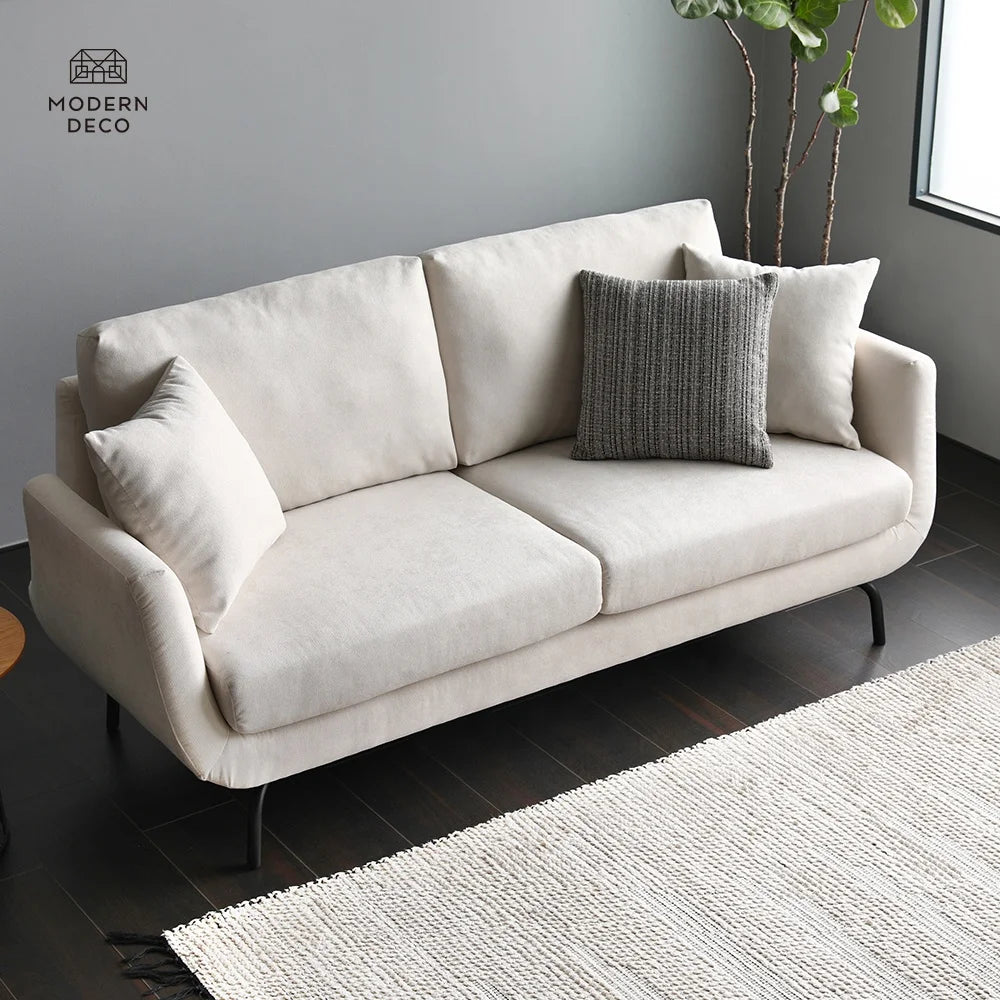 White Living Room 2 Seater