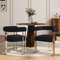 Black and Gold Modern Dining Chairs