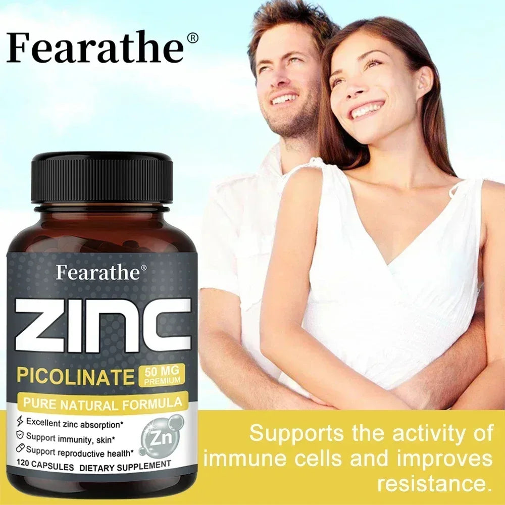 Zinc 50 Mg - High Potency Pure Zinc Supplement.