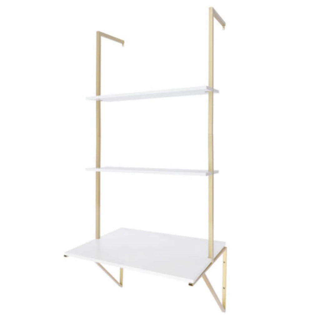3 Tier Floating Shelves Desk