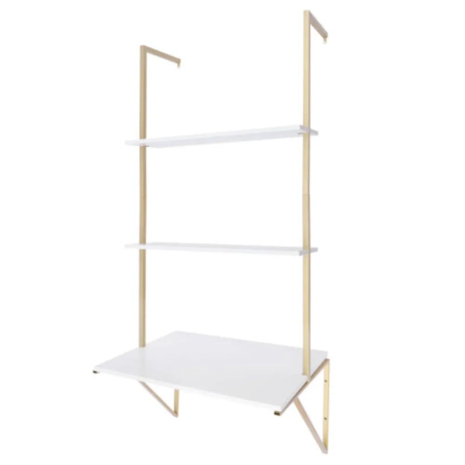 3 Tier Floating Shelves Desk