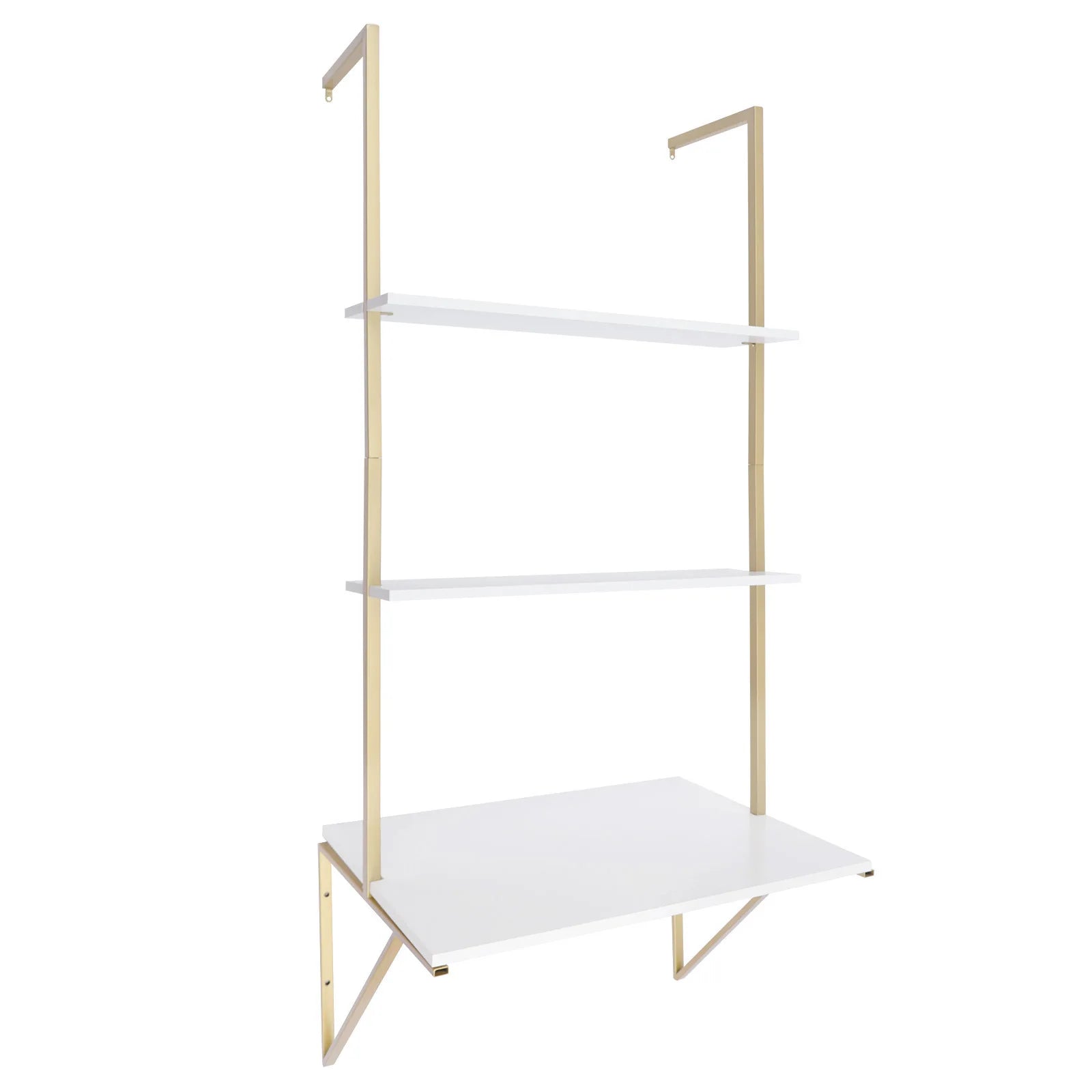 3 Tier Floating Shelves Desk