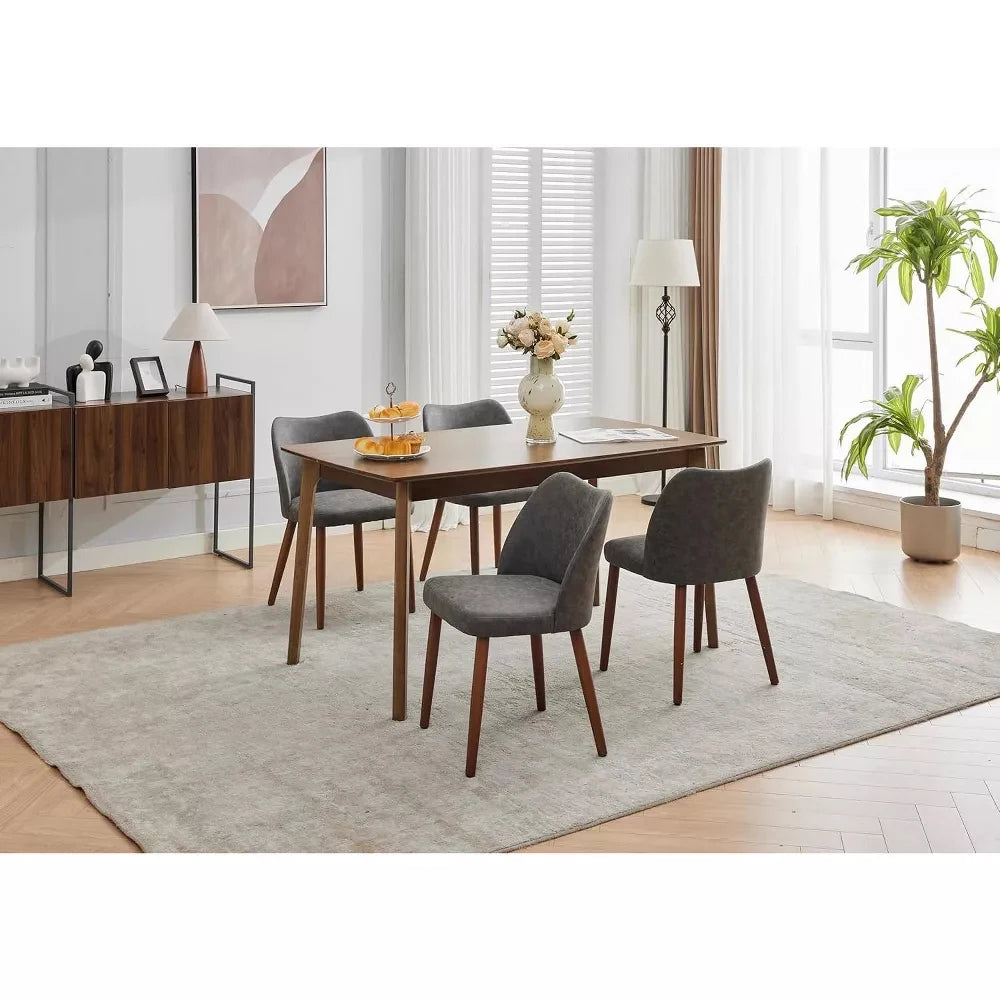 Leather Dining Chairs Set of 2