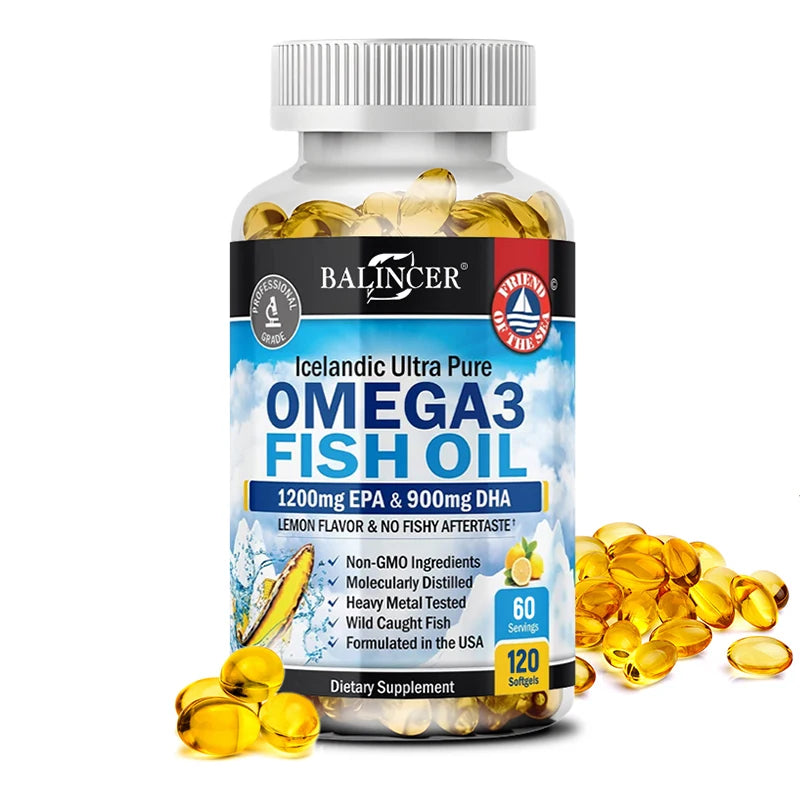 Strength Omega 3 Fish Oil 2250mg, Wild Caught,